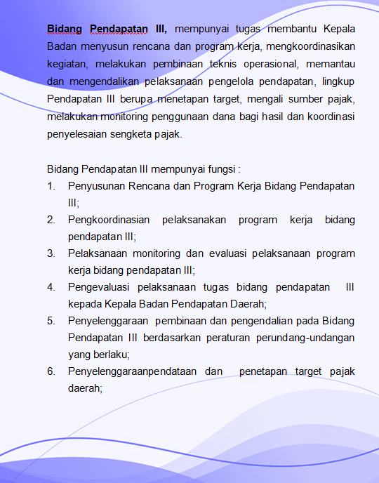 TUGAS DAN FUNGI BIDANG PENDATAAN III